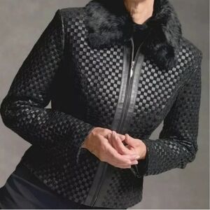 Marvin Richards basket weave jacket L